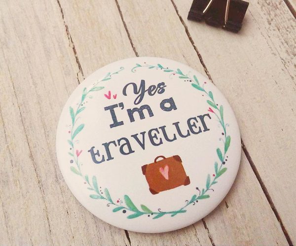 Calamita Illustrata Yes, I'm A Traveller