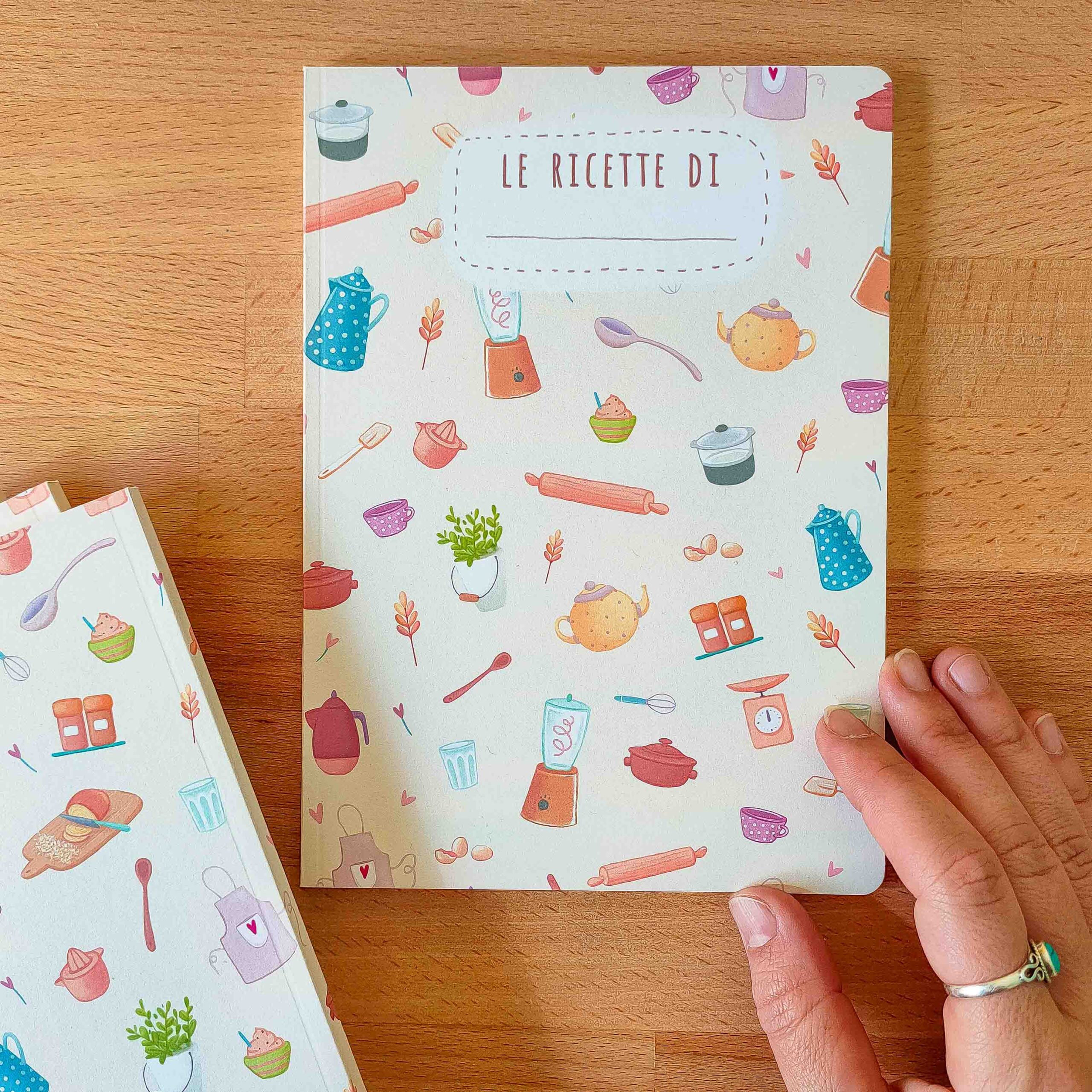 Quaderno personalizzato per libri di cucina regalo personalizzato